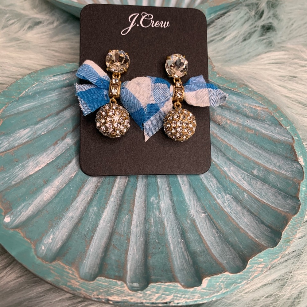 J.Crew drop bow earrings